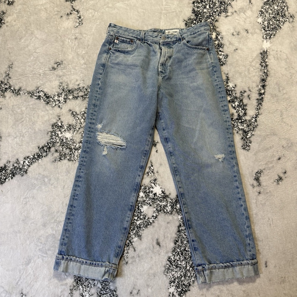 Adriano Goldschmied Jeans Womens Sz 32 Blue Alexxis Crop High-Rise Vintage Fit